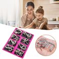 thumbnail image 4 of Juego de enlaces de nueve anillos rompecabezas de Metal para niños y adultos juguetes educativos para niños JShteea libre de BPA, 4 of 8