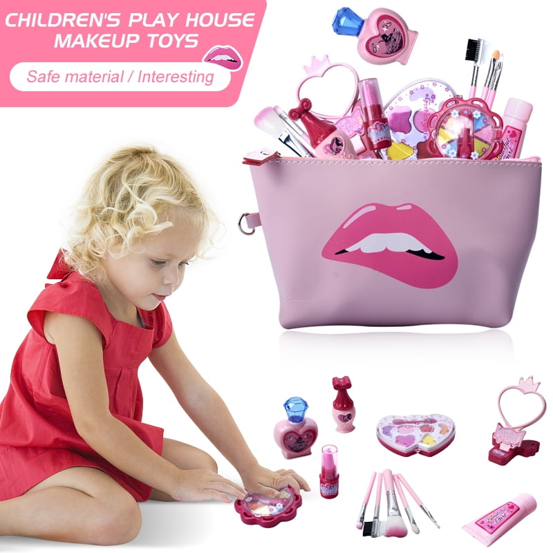 Amerteer Princess Make Up Kit Kids Makeup Set Pretend Makeup For