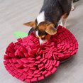 thumbnail image 3 of Pet Dog Snuffle Mat Apple-shaped Felt Cloth Training Sniff Pad Slow Feeder Encourages Natural Foraging Skills, 3 of 7