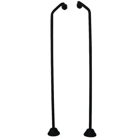 - Kingston Brass CC470 Vintage Double Offset Bath Supply, Matte Black
