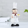 thumbnail image 3 of 2x Resin Couple Chef Figurine, Cook Statue Sculptures Decorative Lifelike Modern, 3 of 8