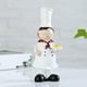 thumbnail image 3 of 2 de pareja, esculturas de estatua de cocinero, artesanías realistas para adornos de panadería, 3 of 9