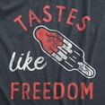 thumbnail image 2 of Mens Tastes Like Freedom T Shirt Funny Cool Fourth Of July Party Popsicle Tee for Guys Graphic Tees, 2 of 9