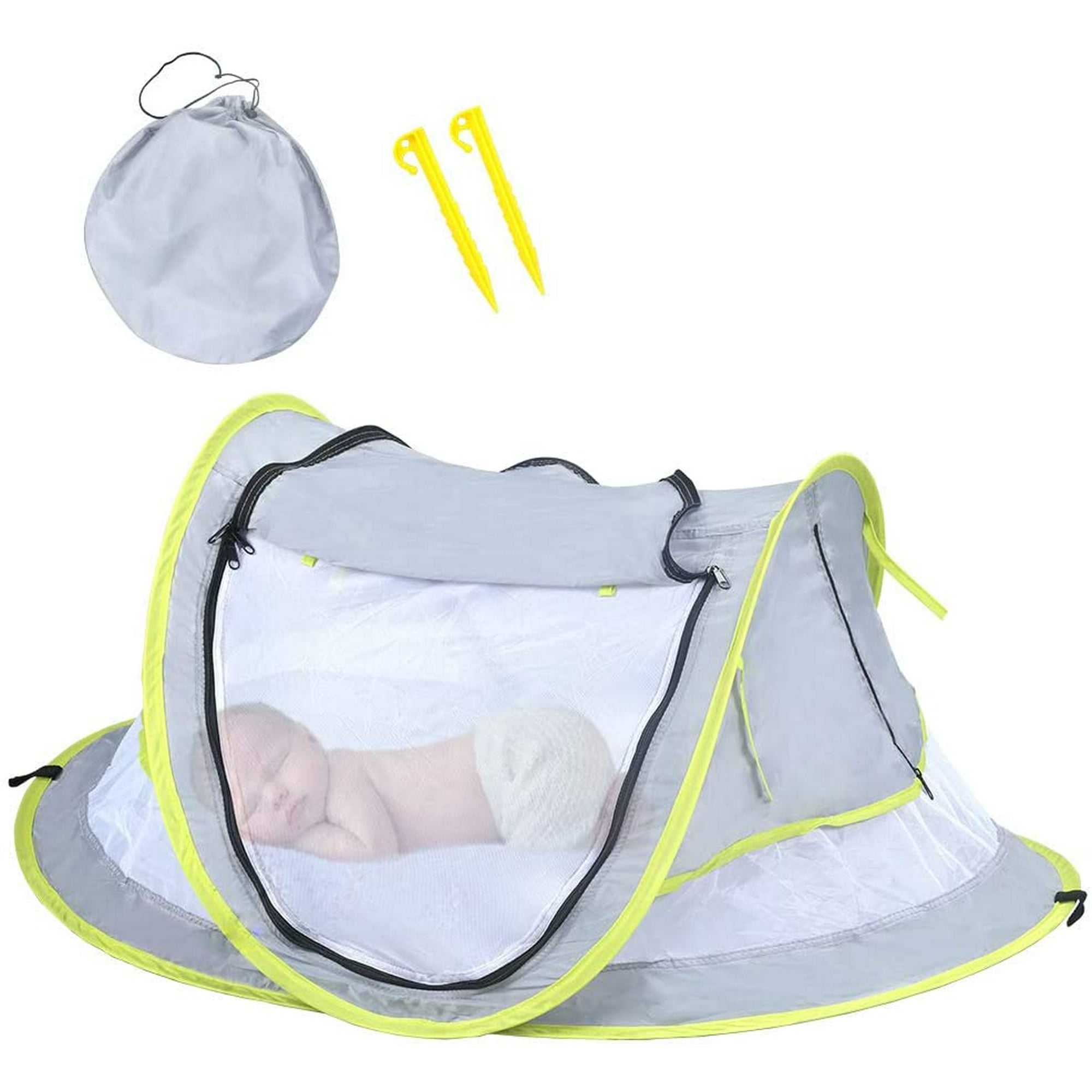 Durhf Baby Travel Tent Baby Tent Portable Pop Up Baby Beach Tent Upf 50 Mosquito Net Parasol Tent Beach Crib