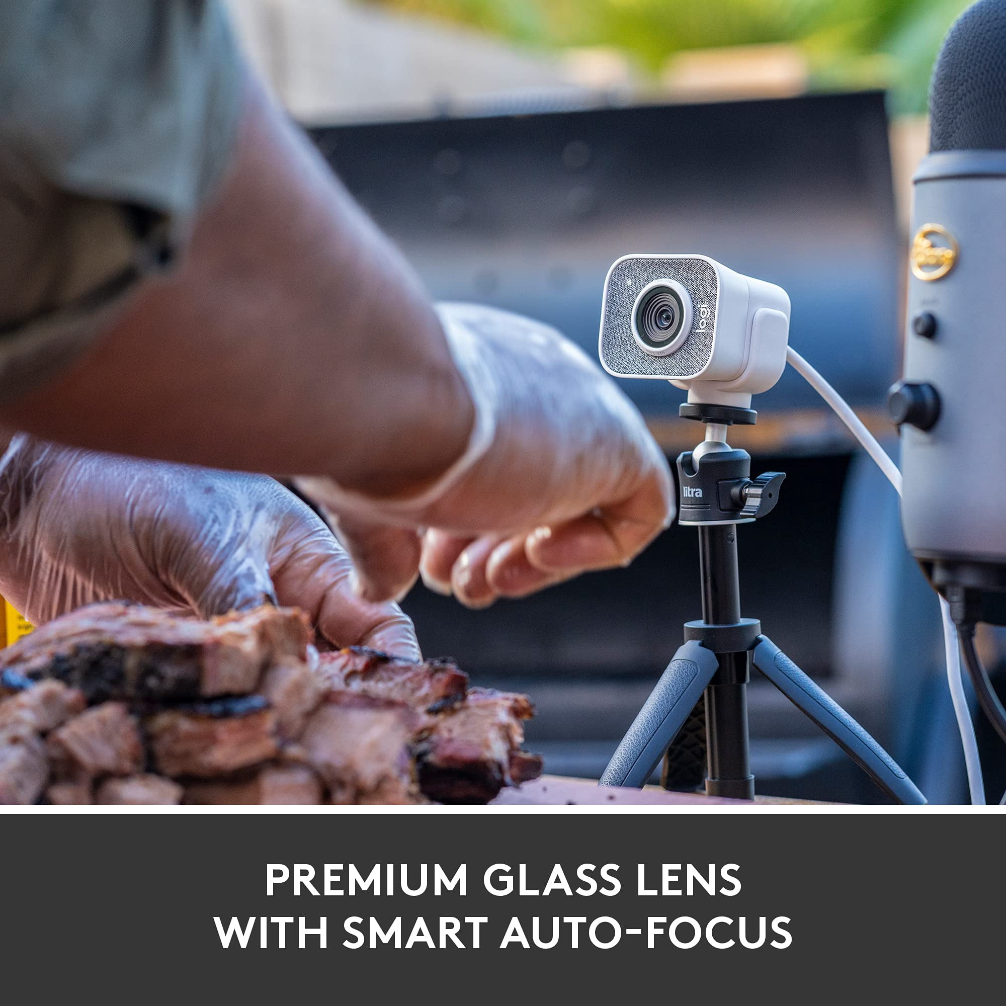 lo gi  StreamCam Webcam 1080p  Smart Auto-Focus, for PC/Mac