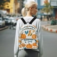 thumbnail image 7 of FORMRS Mini Backpack Purse for Women Travel Daypack Casual Shoulder Bag, Pumpkins Pattern, 7 of 7