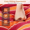 thumbnail image 2 of Gymax Coussin de Chaise Longue 73 Pieds' Coussin Rembourré pour Fauteuil Inclinable Orange, 2 of 6