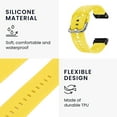 thumbnail image 4 of 26mm Silicone Watch Strap, Flexible Adjusted Replacement Wristband Strap, 4 of 8
