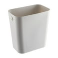 thumbnail image 2 of Modern Waste Bin Open-Top Design Easy-Clean Plastic Trash Can Versatile for Kitchen Bathroom Office Compact Space-Saving 10X10X6 Inches White Green Gray, 2 of 7