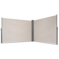 thumbnail image 4 of Gymax 237'' x 71'' H Patio Retractable Double Folding Side Awning Screen Divider Beige, 4 of 10