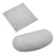 thumbnail image 1 of Juego de 2 raspadores dentados de acero inoxidable, herramienta artesanal para escultura de cerámica, 1 of 7