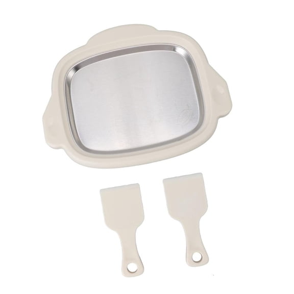 YIGSECU Ice Cream Maker Metal Cold Pan Plate for Homemade Rolled Cream Sorbet Gelato