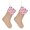 Polka dot red, variant on PatungKu Set of 2 Burlap Christmas Socks Large Capacity Stocking Gifts Bag Ornament Colorful Hanging Decoration Candy Container