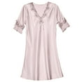 thumbnail image 7 of Bigersell Women's Cocktail Dresses Deals Female V-Neck Short Sleeve Above Knee Sleep Dress Style D-101 Nursing Dress Plus Size Summer Dresses , Pink XL, 7 of 7