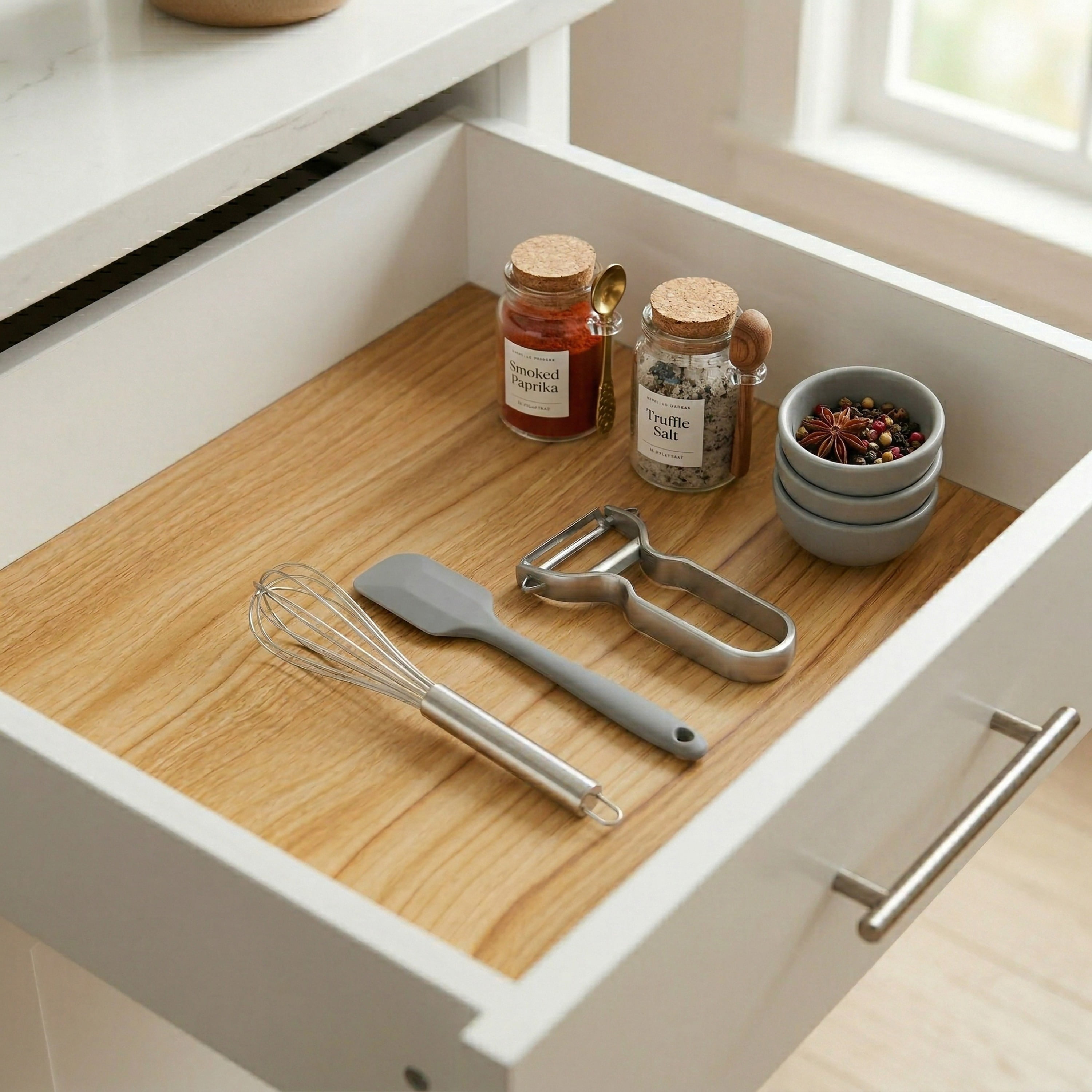 Simplify Shelf Liner Jumbo Roll 30 sq ft | Kitchen Cabinet Drawer Liner 18x240 inch | Waterproof Cabinet Protector | Non-Slip Kitchen Organization
