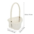 thumbnail image 2 of Raindrops 8Pcs Picking Rattan Basket Lightweight White 3.5x5.9in, 2 of 8