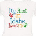 thumbnail image 4 of Inktastic My Aunt in Idaho Loves Me Boys or Girls Long Sleeve Baby Bodysuit, 4 of 5