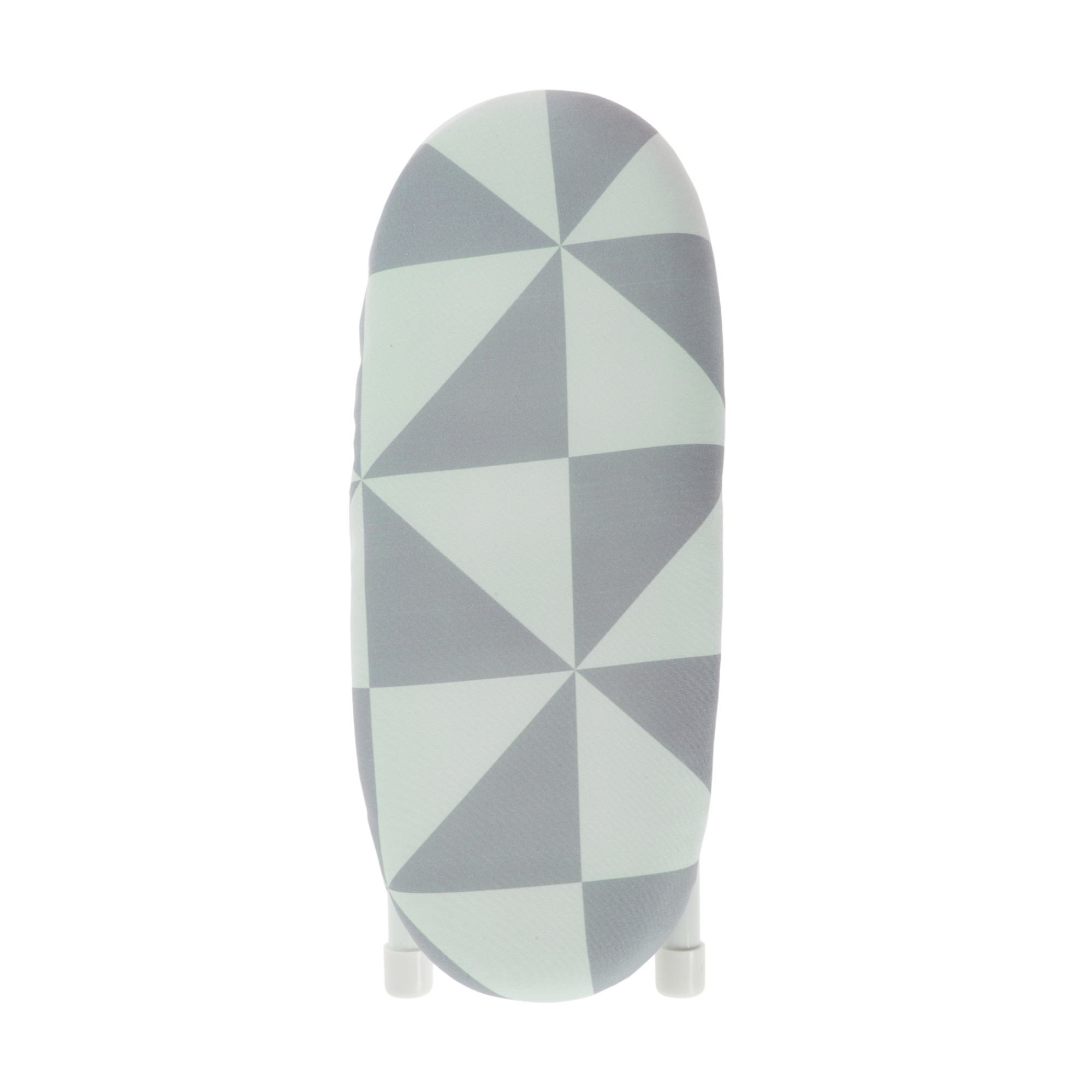Unique Bargains Foldable Mini Ironing Board Small Travel Light Gray, White