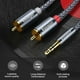 thumbnail image 3 of Essager Cable auxiliar RCA Conector de 3,5 mm a 2 RCA Cable de audio Y Divisor (1 m) Ndcxsfigh  Nuevos Originales, 3 of 9