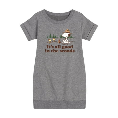 

Peanuts - All Good In The Woods - Toddler And Youth Girls Fleece Dress