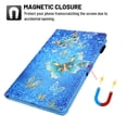 thumbnail image 3 of Dteck Folio Case for Samsung Galaxy Tab A7 10.4 inch 2020 Models SM-T500/T505/T507. Cute Pattern PU Leather Folio Magnetic Flip Stand Case with Built-in Card Slots Rubber Back Cover, Gold Butterfly, 3 of 7
