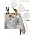 thumbnail image 3 of Grey Abstract Tablecloth Square Table Cloth 54x54,Waterproof Outdoor Table Cloth Covers Decorative Table Protector ,Modern Oil Painted Art Contemporary Washable Table Cover for Kitchen Dinning Party, 3 of 8