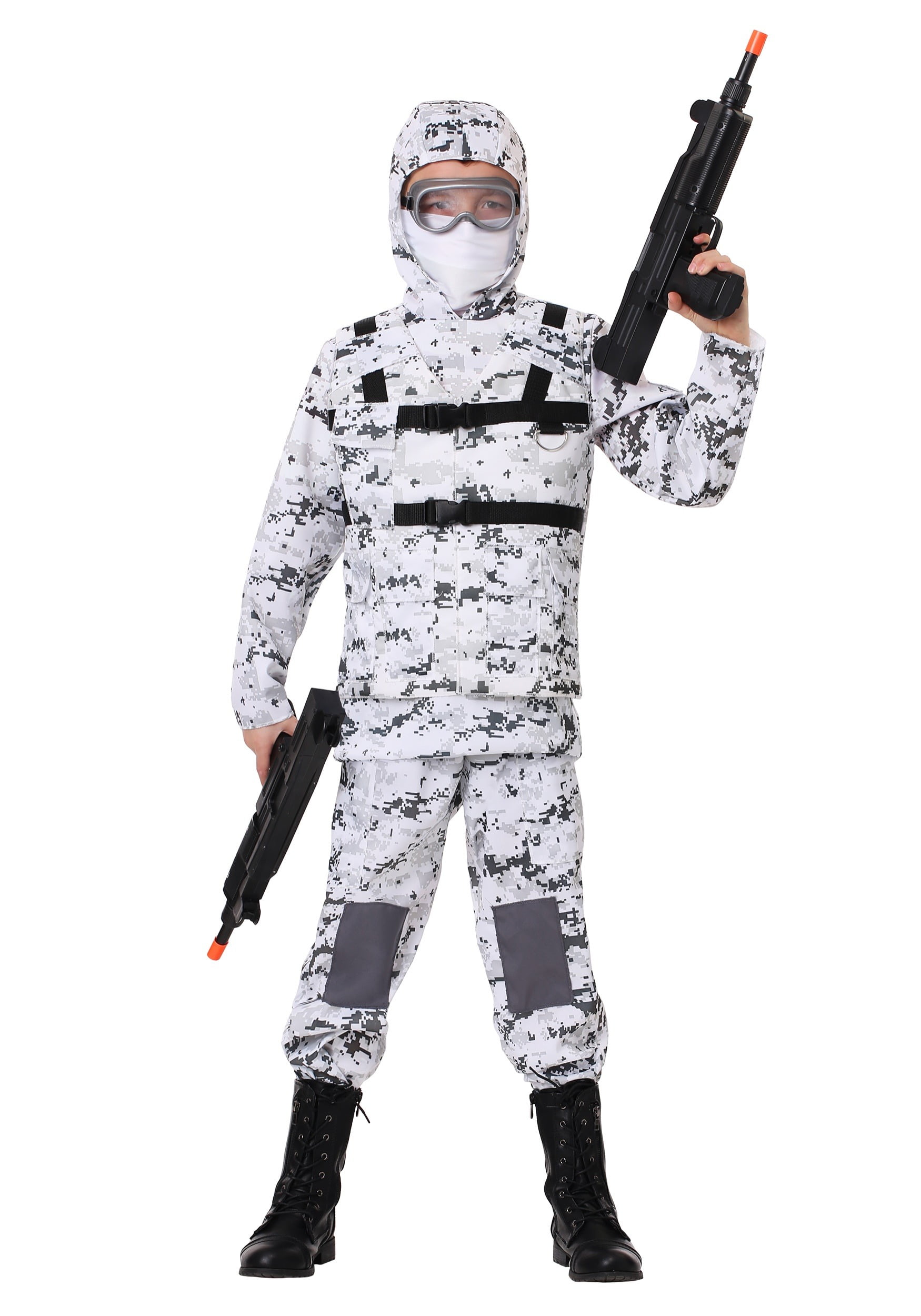 Boy's Winter Camo Soldier Costume Walmart Canada