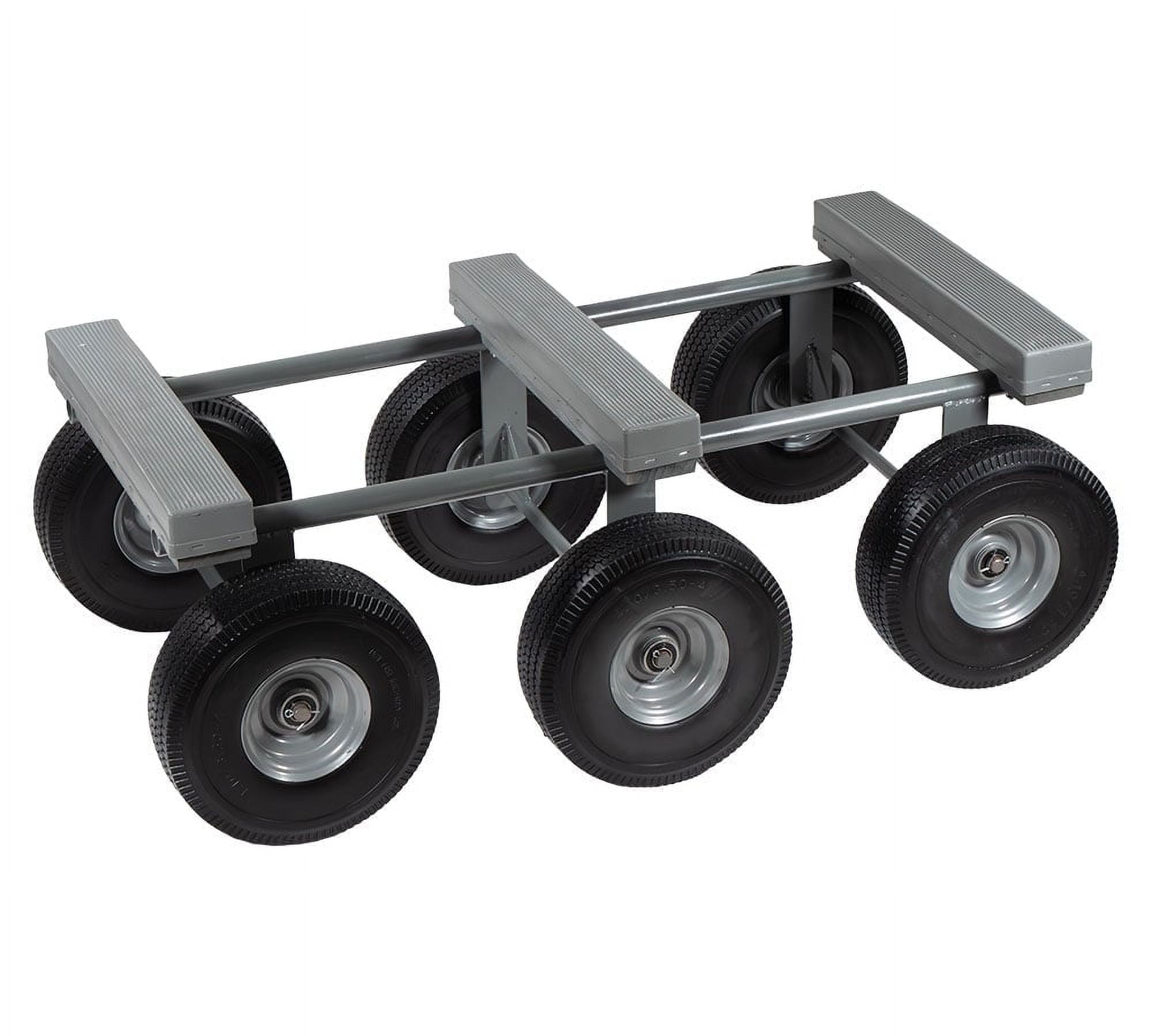 4 Pack 40" x 22" 6 Wheel All Terrain Dolly 1,200 lbs WLL - Heavy Duty Rubber Cap & Hardwood Furniture Moving Dolly w/ 10" Casters Mover