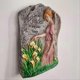 thumbnail image 4 of Pastoral Flower Fairy Angel Relief Wall Garden Courtyard Decoration, 4 of 5