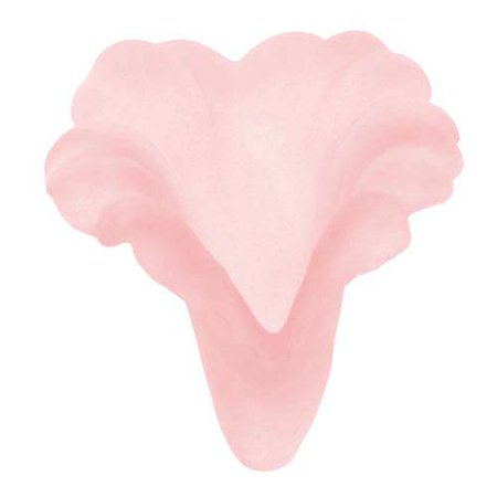 - Lucite Bell Flowers Matte Ligtht Rose Pink Light Weight 20mm (4)
