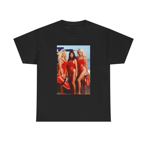 Pam Anderson Vintage Baywatch Bikini Beach Retro Graphic Unisex T-Shirt up to size 5XL