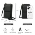 thumbnail image 5 of KALUNMA Small Crossbody Cell Phone Bag for Women, Adjustable Leather Shoulder Handbag Mini Wallet with Credit Card Slots, 5 of 9