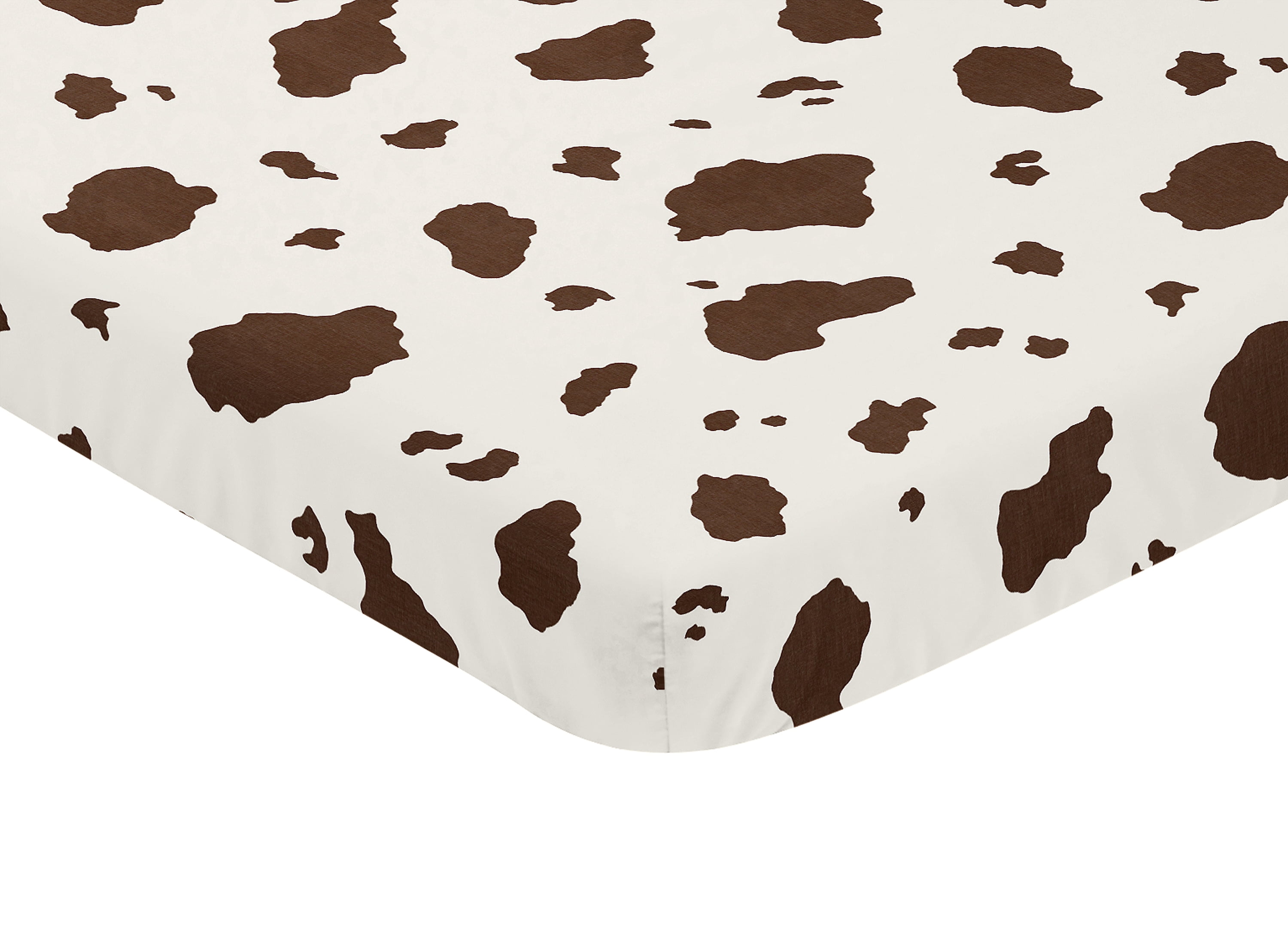 Wild West Cow Print Mini Fitted Crib Sheet by Sweet Jojo Designs