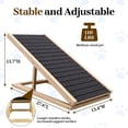 thumbnail image 6 of ManyFun Adjustable Wooden Pet Ramp Stairs for Bed Couch Car SUV,Rated for 110 LBS,Foldable Dog Ramp with Anti Slip  (27.6"L x 13.4"W x 15.7"H), 6 of 13