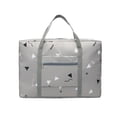 thumbnail image 1 of Bolsa de viaje plegable de gran capacidad, portátil, para ropa, de mano, para viajes (gris), 1 of 7