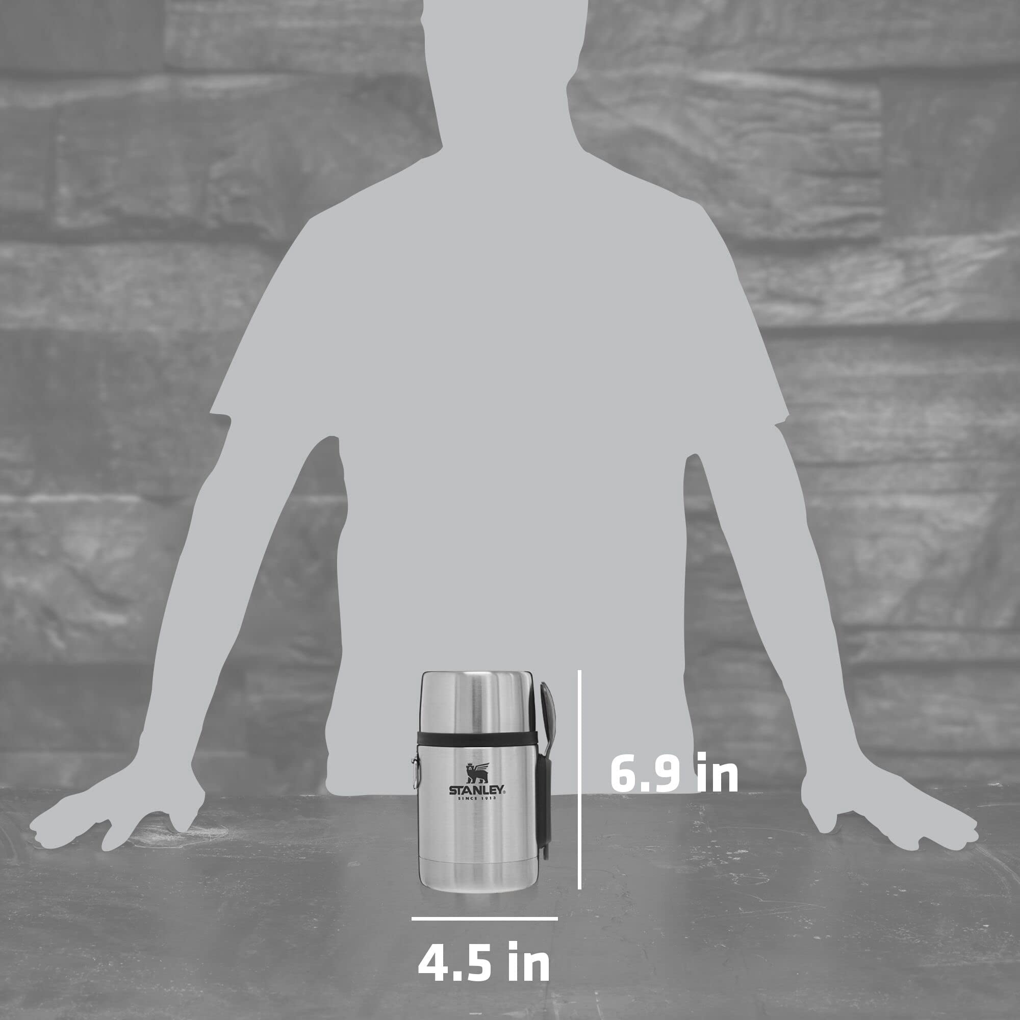 Stanley Adventure Vacuum Insulated All-In-One Food Jar 18 oz - Stainless Steel