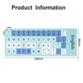 thumbnail image 2 of Non-slip Anti Fingerprint Dust-proof Wear-resistant Spanish English Keyboard Label Keyboard Sticker Laptop Keypad Film Alphabet Layout MILK TEA-SPANISH, 2 of 8