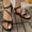 Black, variant on YOUYEDIAN Orthopedic Sandals for Women Walking Open Toe Arch Support Shoes Summer Waterproof Slip on Non Slip Wide Slippers