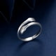 thumbnail image 4 of Anillo de abrazo de amor con manos de plata esterlina 925 para mujer, estilo retro tailandés, anillo abierto de Europa y Estados Unidos, 4 of 6