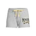 thumbnail image 5 of Minions Women's Juniors Graphic Fleece Shorts, 5 of 5