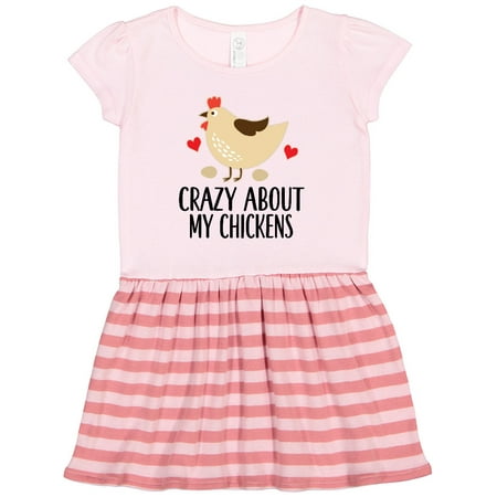 

Inktastic Cute Chicken Farming Gift Toddler Girl Dress