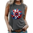 thumbnail image 3 of Aboser Womens 4th of July Graphic Tank Tops Red White and Blue Patriotic Shirt Memorial Day Tee Top Casual Sleeveless Basic Shirts July 4th USA Flag T-shirt, 3 of 6