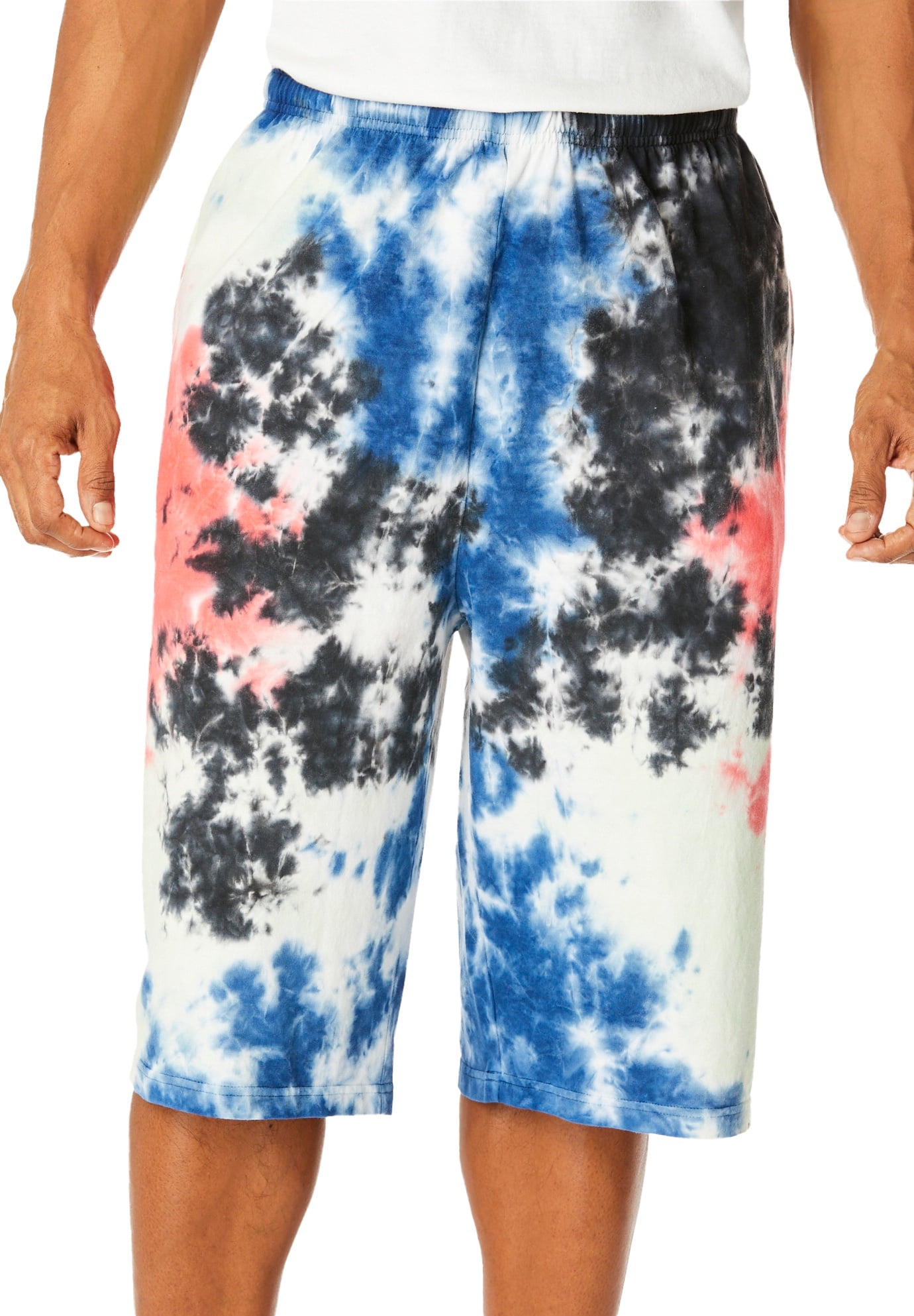 Kingsize Men's Big & Tall Lightweight Extra Long Jersey Shorts