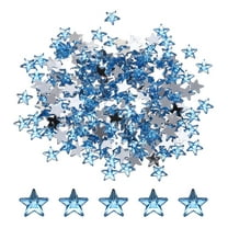 Uxcell 200PCS Acrylic Star Rhinestone 6x6mm Flat Back Plastic Gems Jewelry Stickers Light Blue