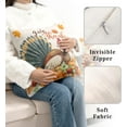thumbnail image 4 of Set of 2 Thanksgiving Throw Pillow Covers 16x16 Turkey with Autumn Pumpkin Pillow Covers Fall Harvest Pillow Case Square Cushion Case for Living Room Couch, 4 of 4