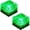 Green, variant on Solar Ice Glass Light,2 Packs Solar Powered Garden Lights, Waterproof IP68 Outdoor Table & Path Lights, Decorative Ice Cube for Yard