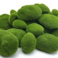 thumbnail image 5 of TIHOOD 30 piezas de rocas de musgo artificiales de 3 tamaños bolas de musgo verdes decorativas piedras de musgo piedras cubiertas de musgo verde decoración de musgo falso para arreglos florales jardin, 5 of 5