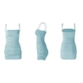 thumbnail image 3 of Vestido de verano sin mangas con cuello barco Vestido ajustado para club nocturno, Azul claro, M Eigraketly AP1098-14B, 3 of 7