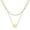 Purple, variant on Necklaces & Pendants Layered Initial Necklace for Women's Original A Z Letter Love Necklace Pendant Personalized Delicate Chain Necklace Necklace Double Layer Jewelry Gift (Mint Green )