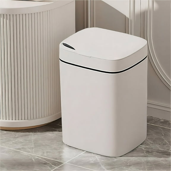 Grrvtrz Touchless Bathroom Trash Can.6 Gallon Automatic Motion Sensor Rubbish Can with Lid Water Proof Narrow Small Garbage Bin,Garbage Can,Cleaning Supplies